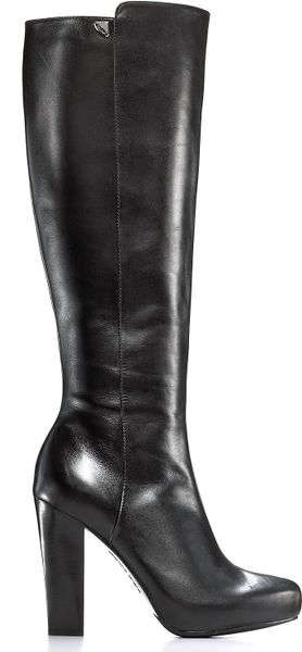 Calvin Klein Eliana Tall Boots in Black (black calf) | Lyst
