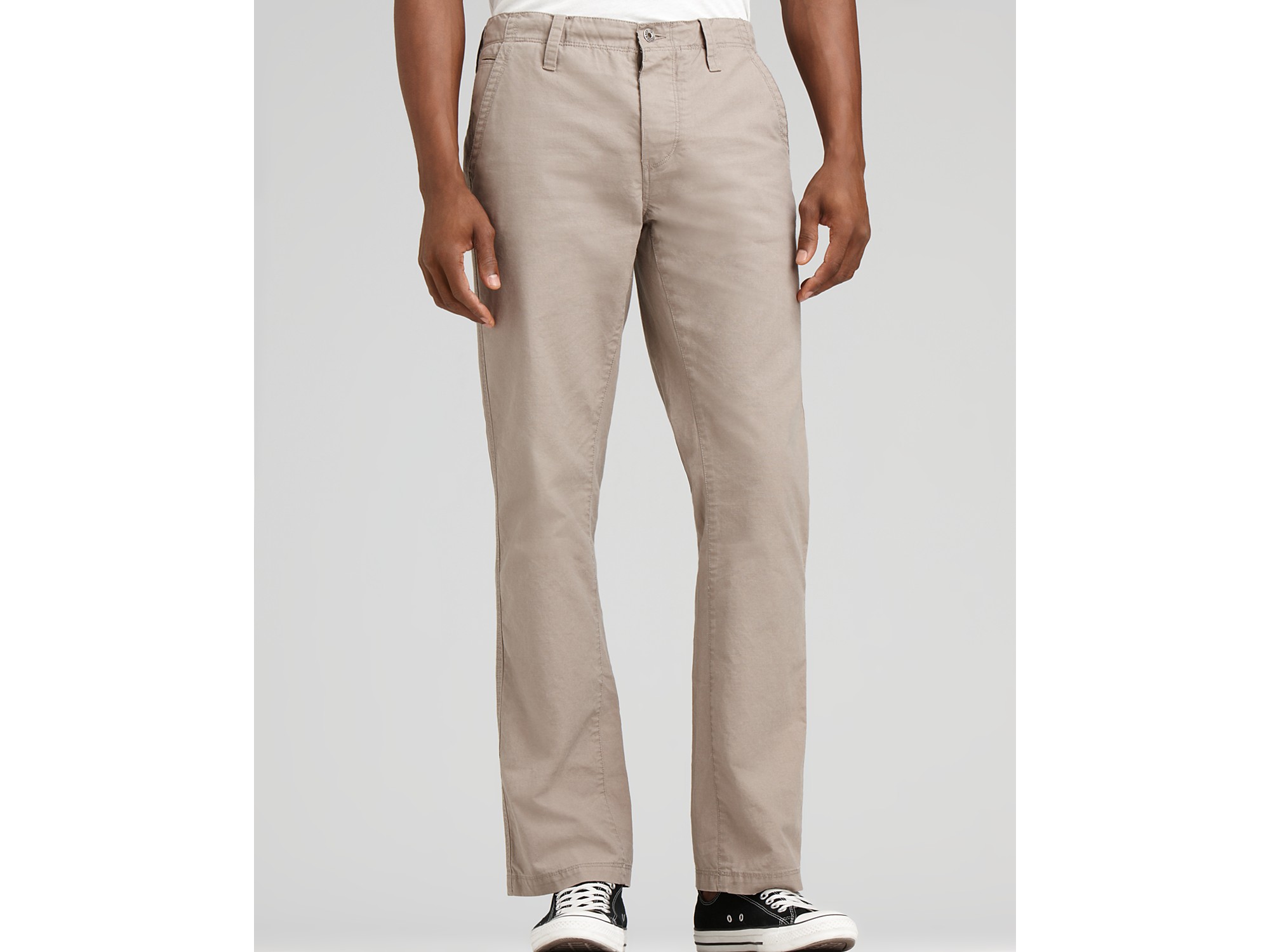 Converse Black Canvas Chuckin Classic Fit Pants in Natural for Men - Lyst