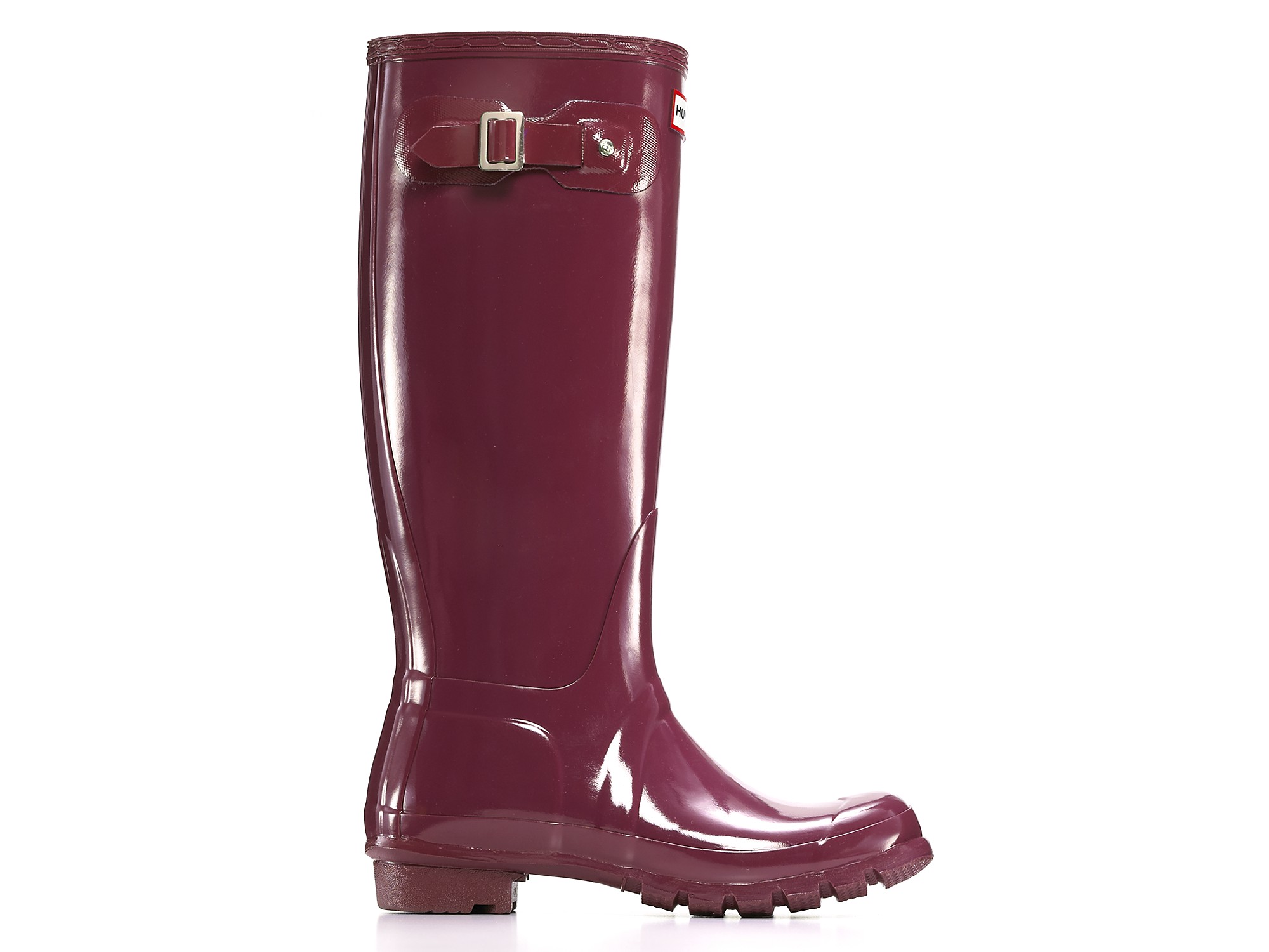 HUNTER Womens Original Classic Glossy Rain Boots - Very Berry in Purple ...