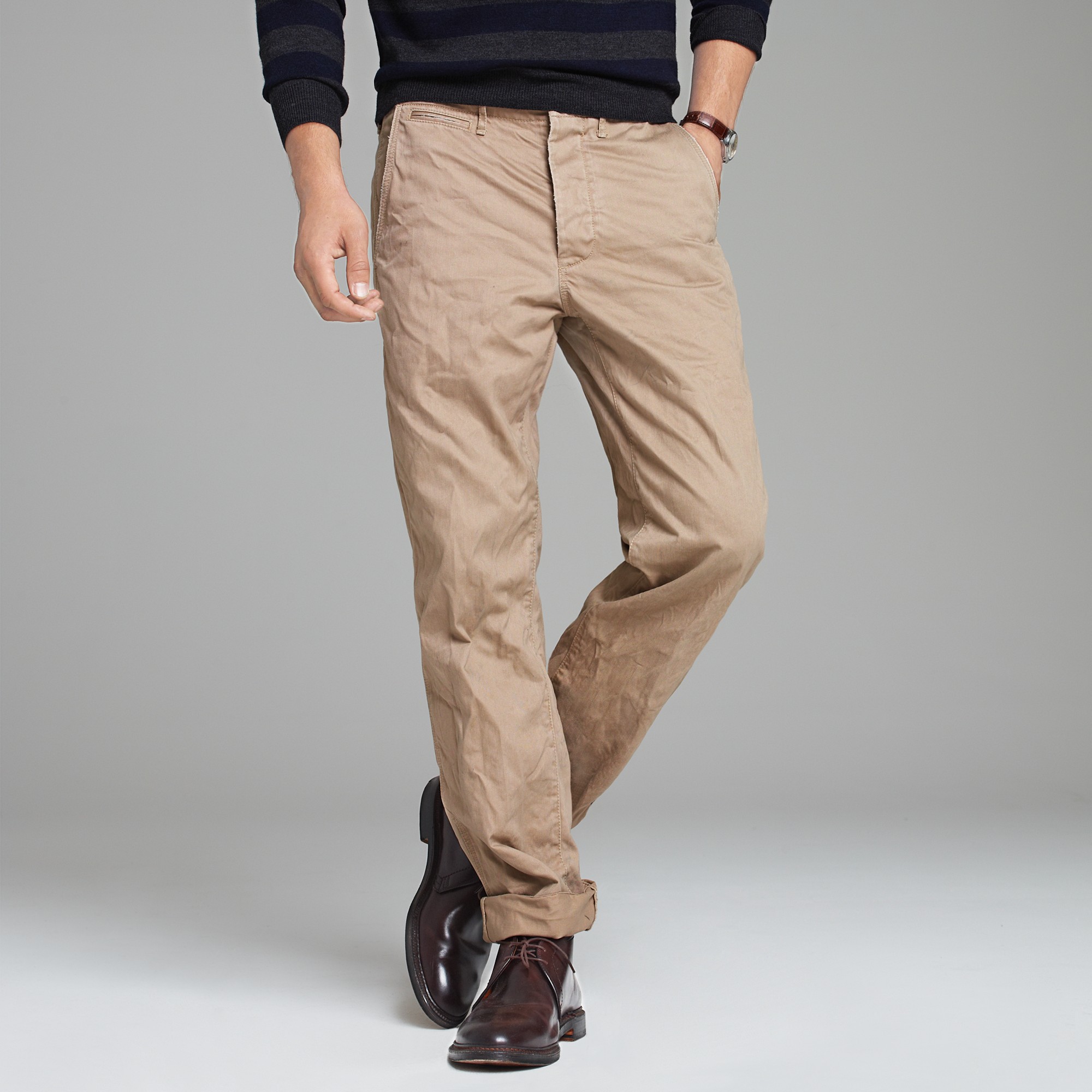 J.crew Officers Chino in Natural for Men | Lyst