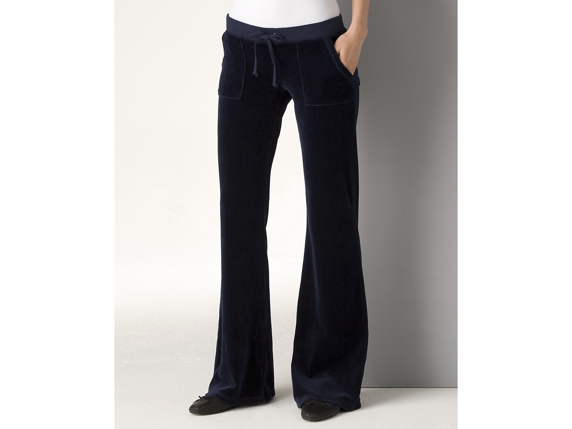 juicy couture flared velour pants