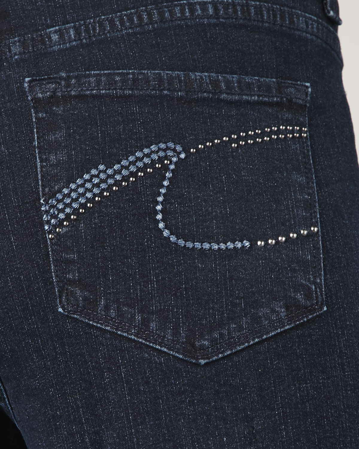 rhinestone pocket jeans