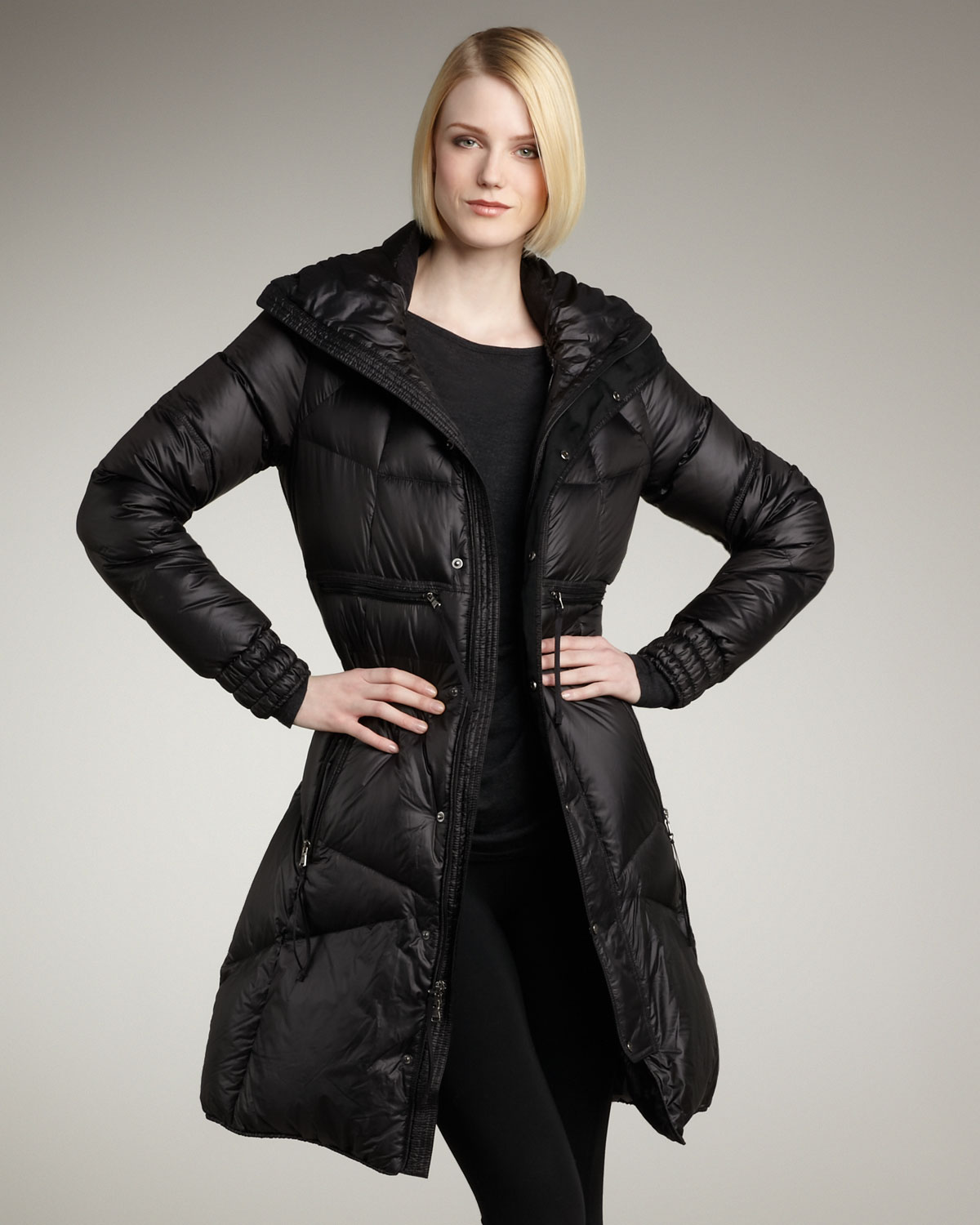 ralph lauren black puffer jacket women's