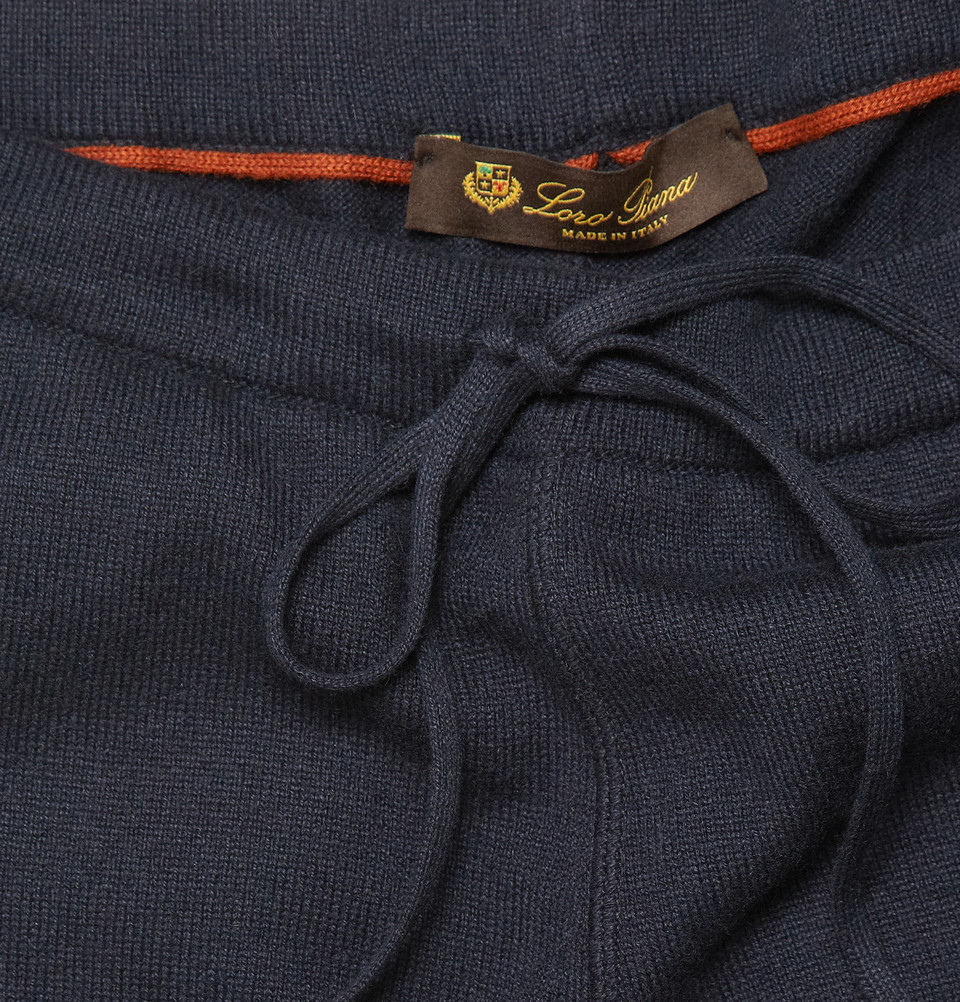 Loro Piana Cashmere and Silkblend Tracksuit Sweatpants in Blue for Men ...