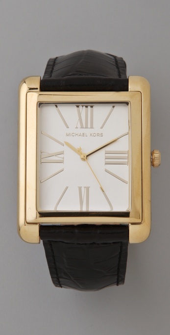 michael kors watch leather belt