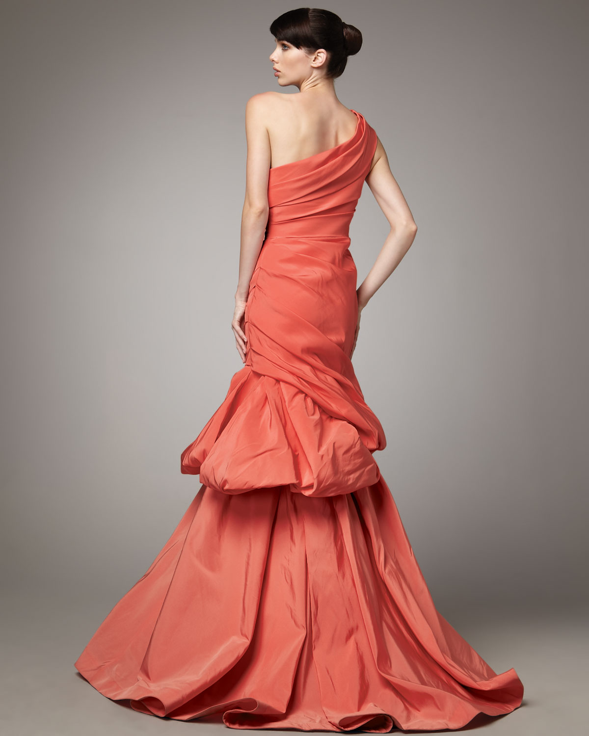 red trumpet evening gown