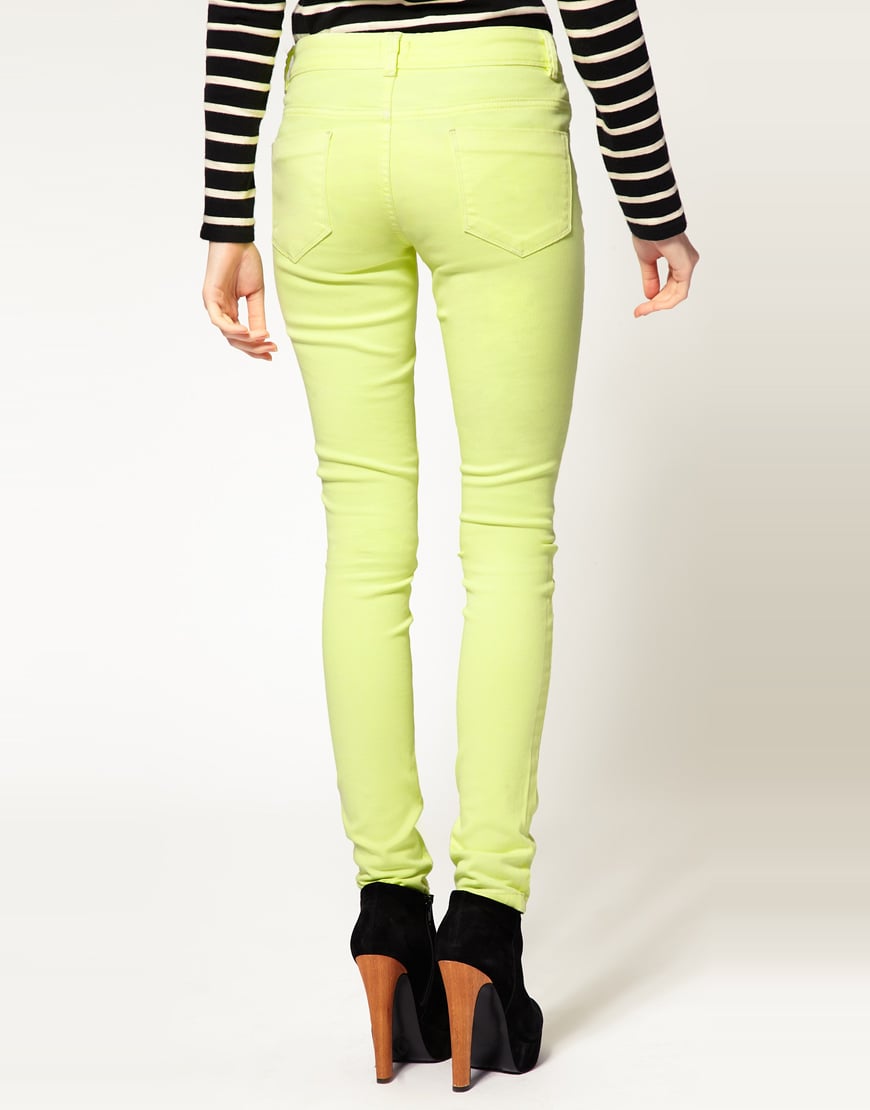 Asos collection Asos Neon Yellow Skinny Jeans in Yellow | Lyst