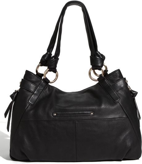 B. Makowsky Bianca Leather Tote in Black | Lyst