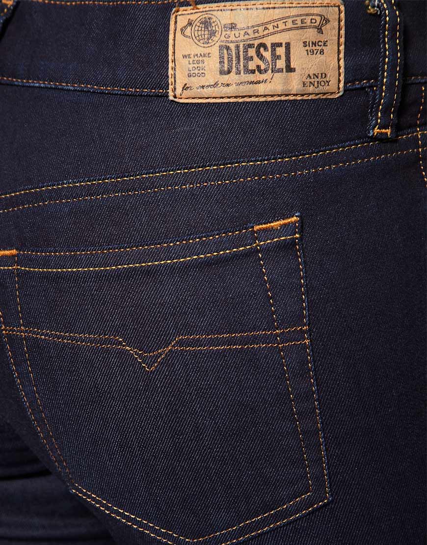 DIESEL Rinse Wash Bootzee Bootcut Jeans in Blue - Lyst