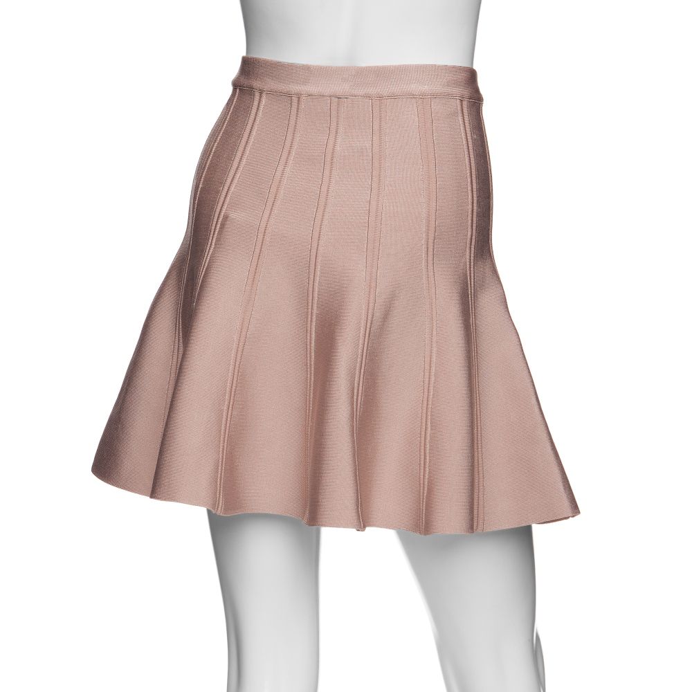 Hervé Léger Flare Skirt: Pale Pink - Lyst