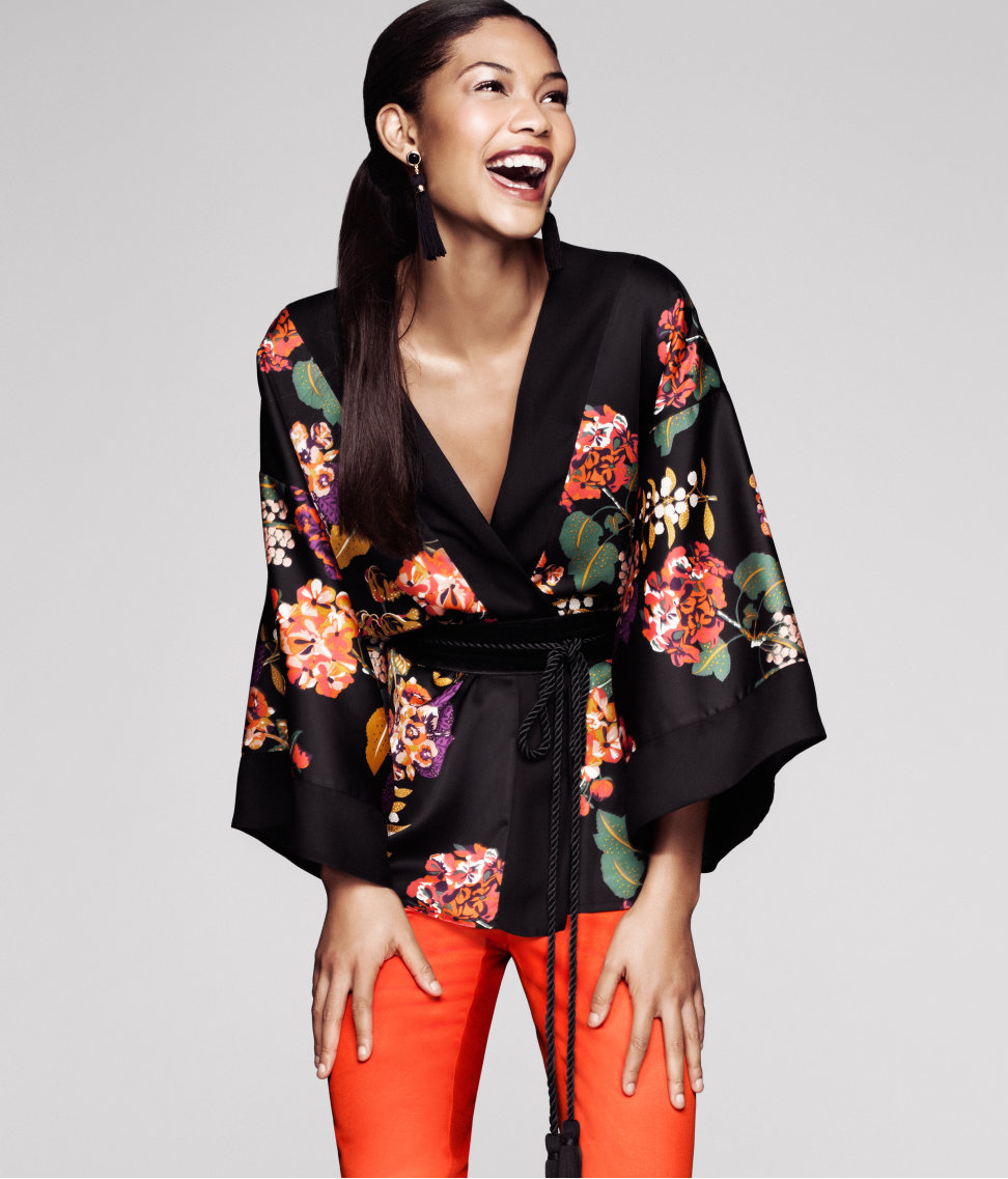 WOMEN FASHION Shirts & T-shirts Kimono Basic H&M kimono discount 70% Black XS 