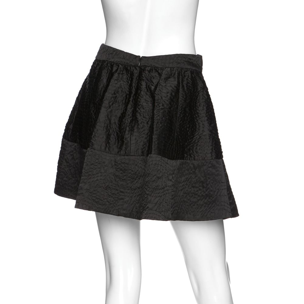 L'Agence Quilted Skirt in Black - Lyst