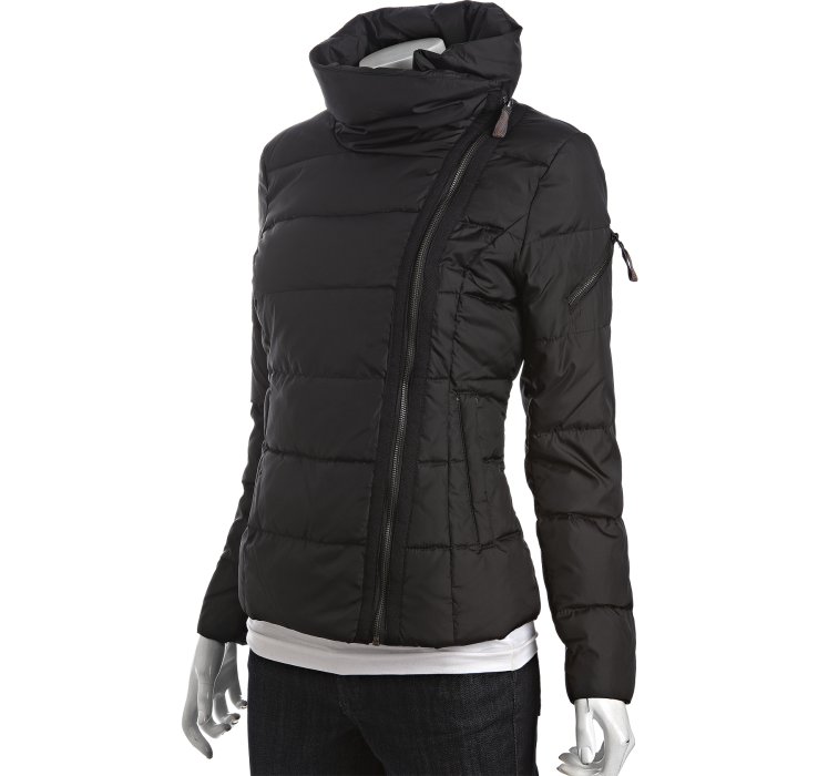 Lyst - Marc New York Black Quilted Asymmetrical Down Jacket In Black