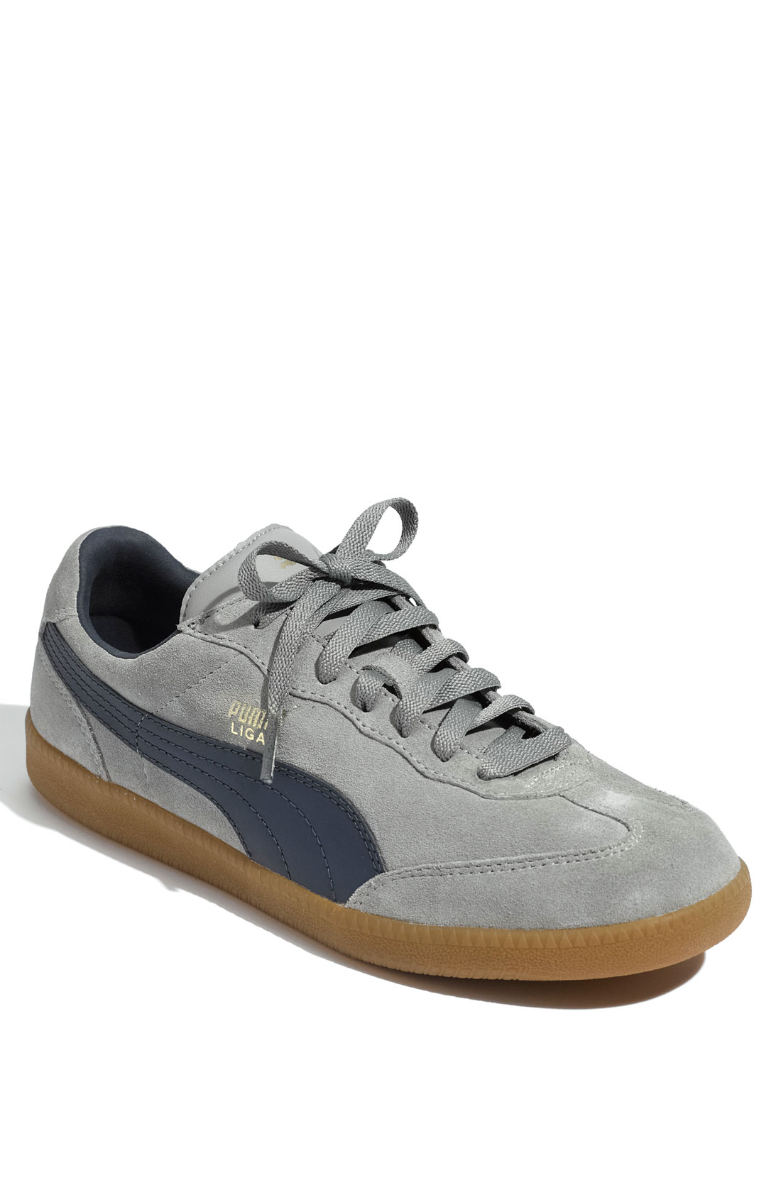 Puma Liga Suede Ii Sneaker in Gray for Men (limestone gray/ blue) | Lyst
