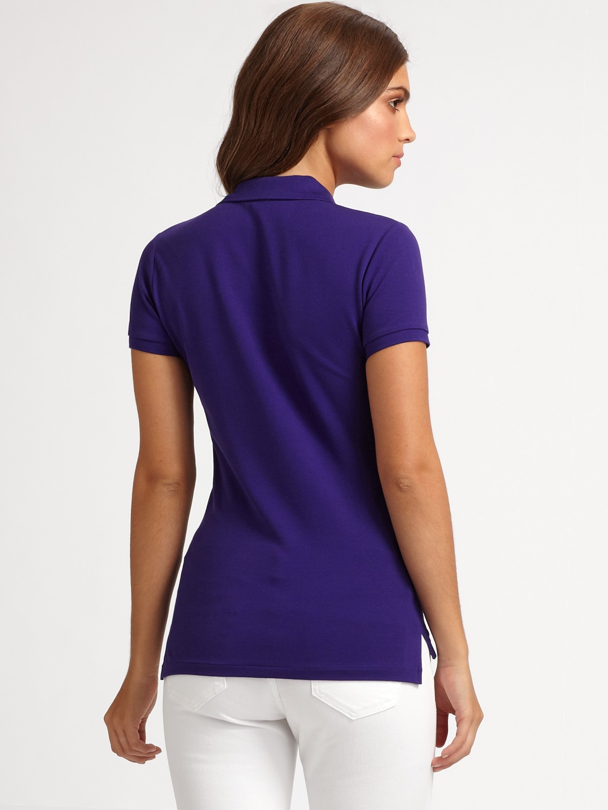 Ralph Lauren Blue Label Swarovski Crystal-big Pony Stretch Polo in Purple - Lyst