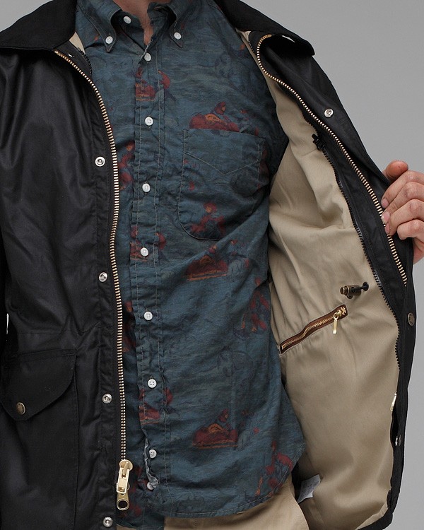 Filson Cover Cloth Weekender Coat In Black For Men Lyst
