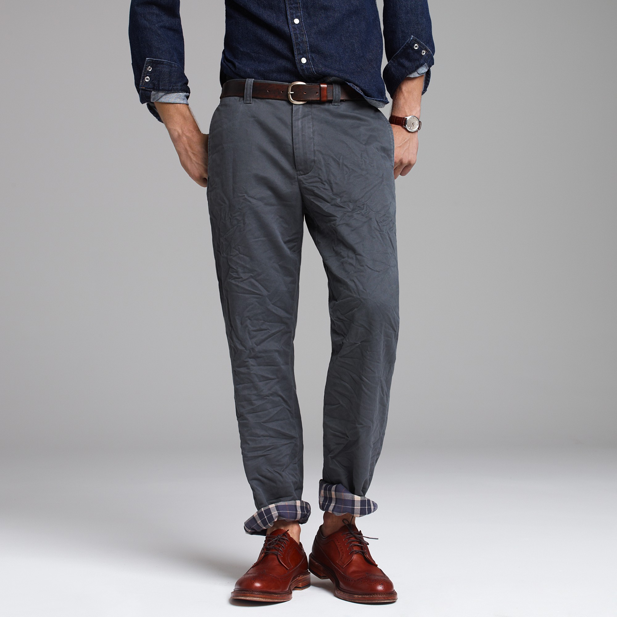 Flannel lined chinos j crew clearance