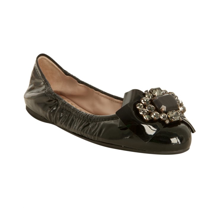miu miu flats with bow