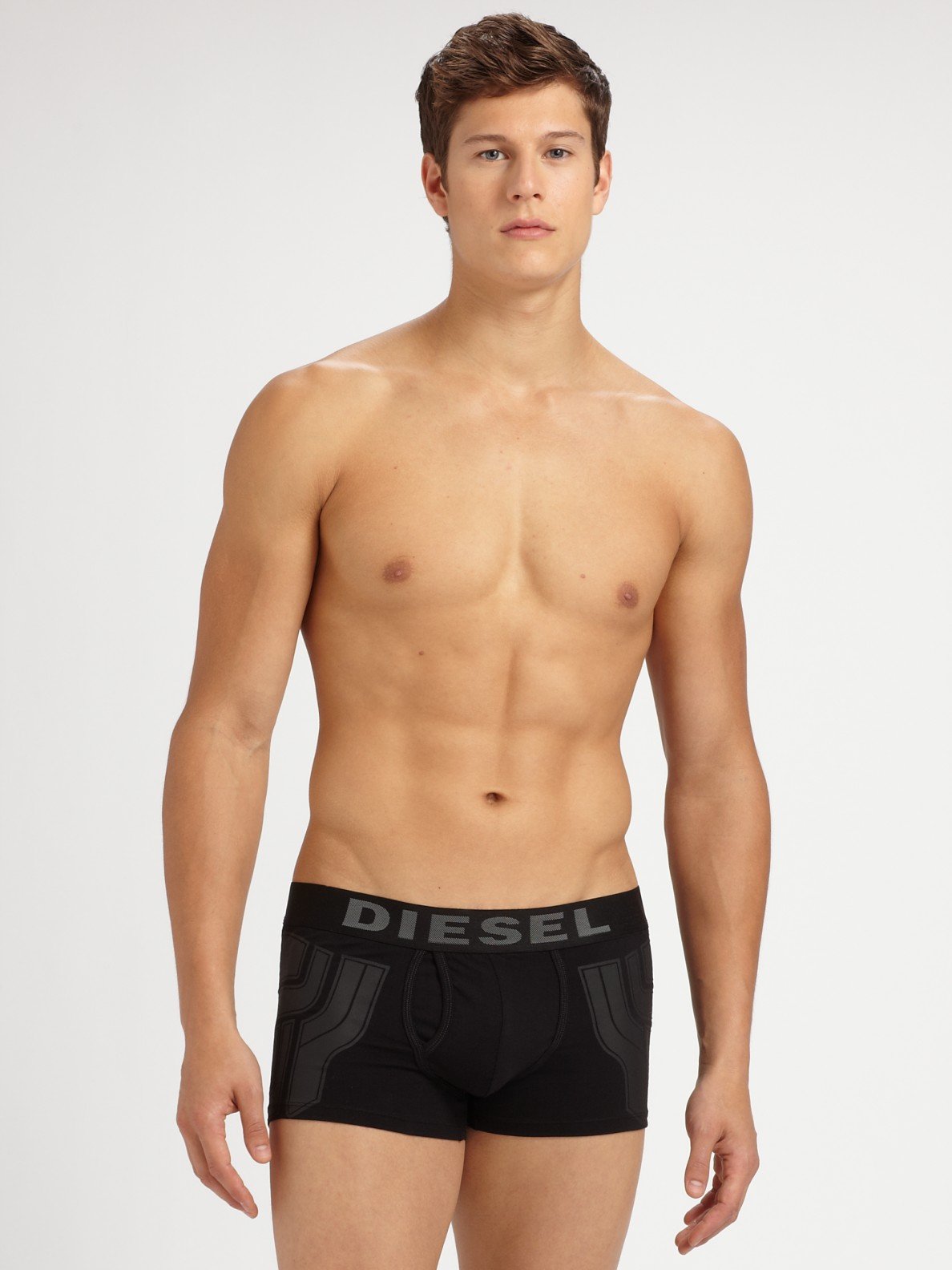 Lyst Diesel Boxer Trunks in Black for Men