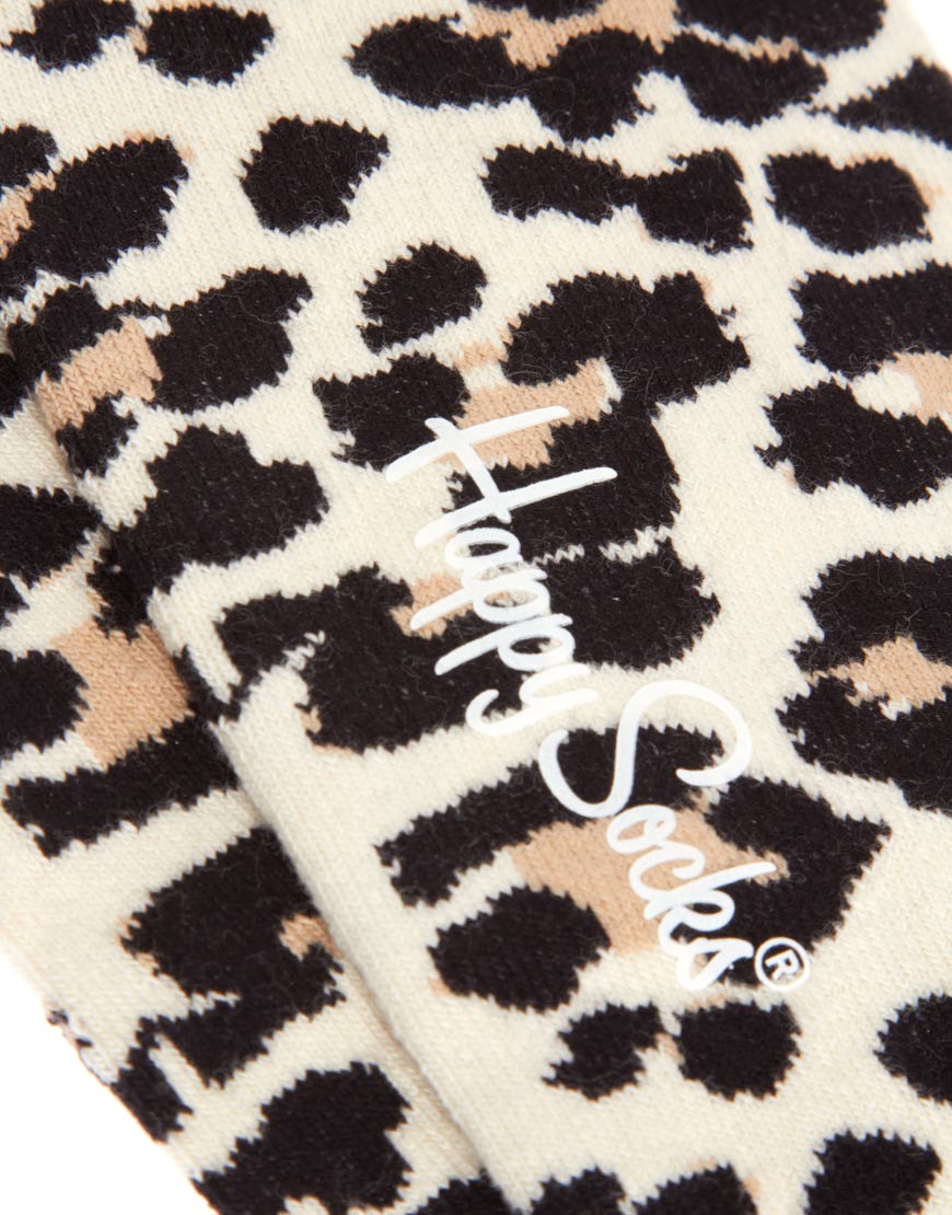 Happy Socks Leopard Print Socks for Men | Lyst