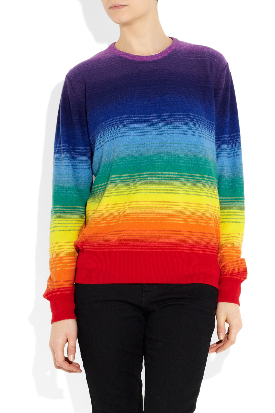Christopher Kane Rainbow Cashmere Sweater - Lyst