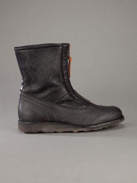 Maison Margiela Frontal Zip Boot in Black for Men | Lyst