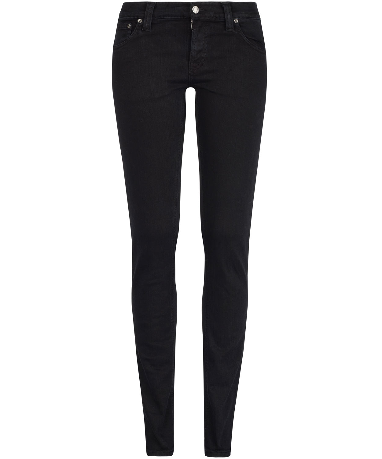 Lyst - Nudie jeans Tight Long John Black Jeans in Black