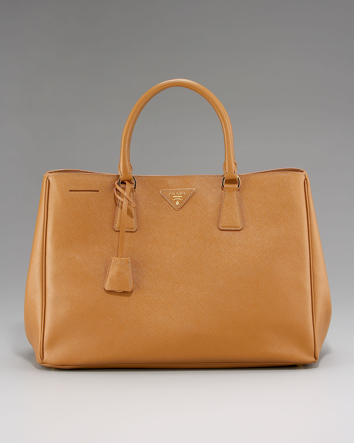 Prada Saffiano Lux Tote in Beige (caramel) | Lyst  