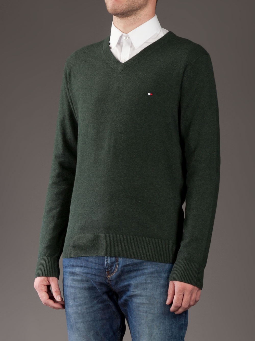tommy hilfiger jumper green