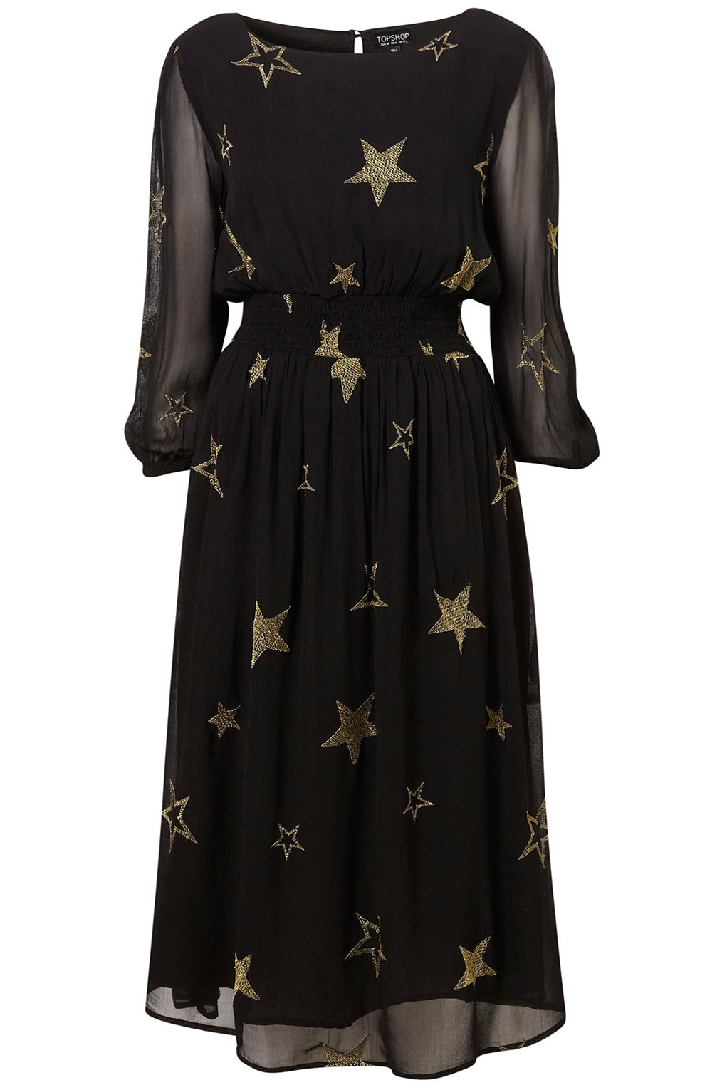 topshop black star dress