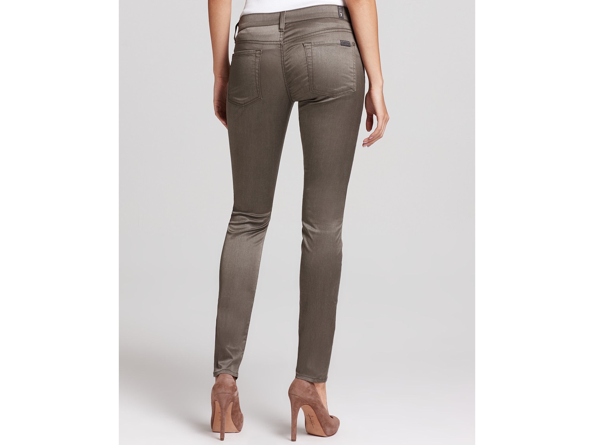 taupe skinny jeans