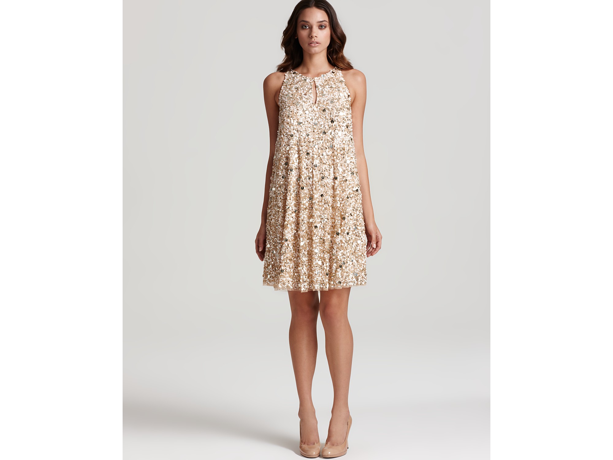 trapeze evening dress