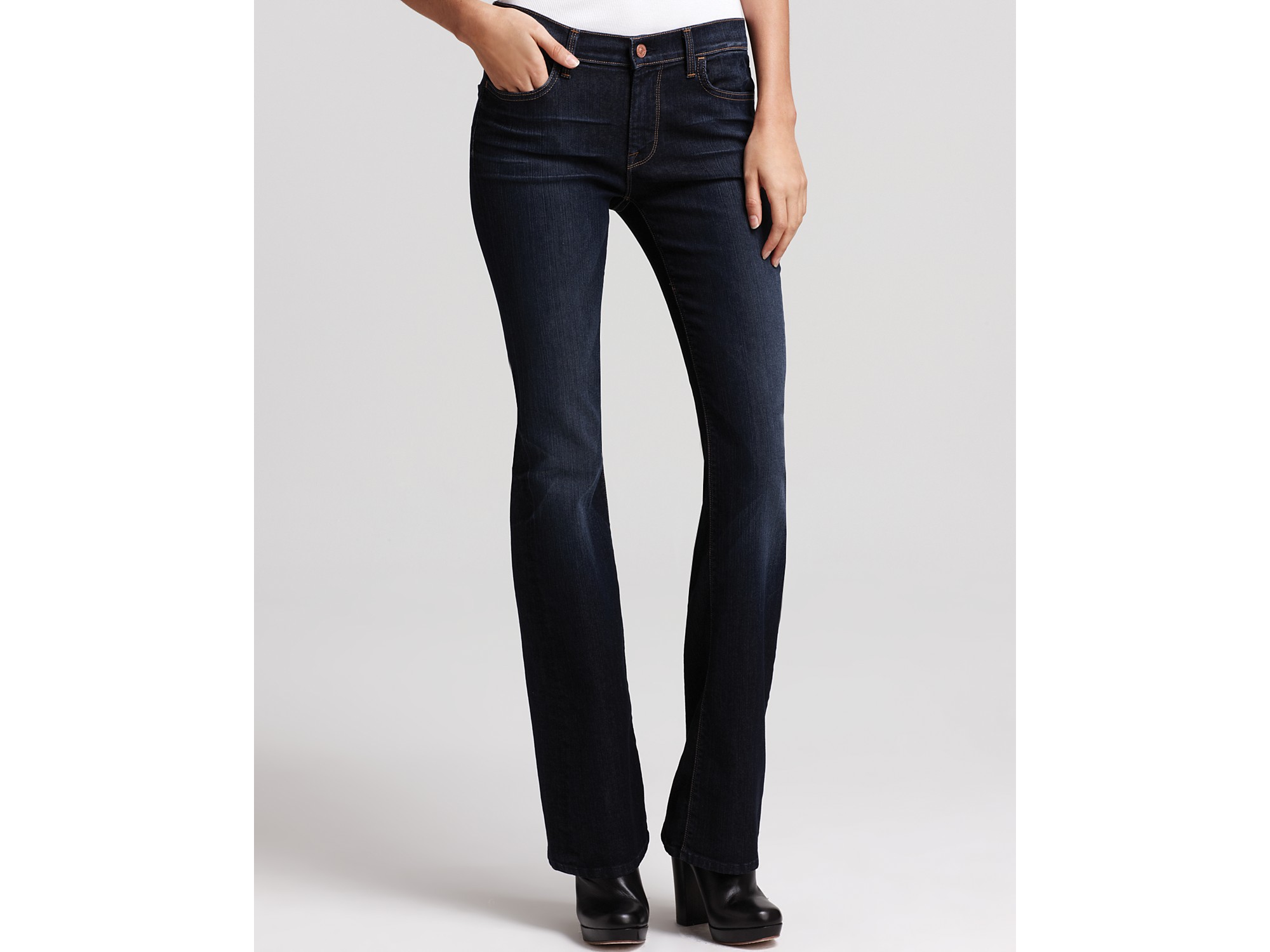 seven for all mankind high waist bootcut