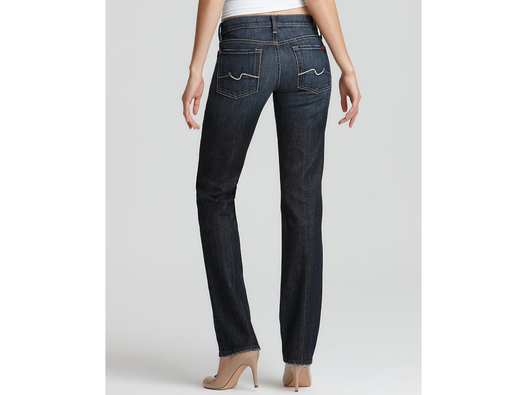 seven for all mankind straight leg jeans