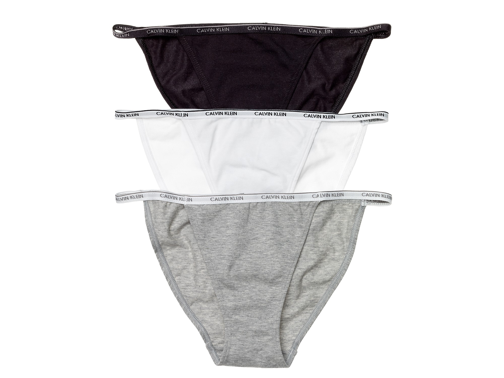 Calvin Klein Underwear Ck One Cotton String Bikini in Black | Lyst