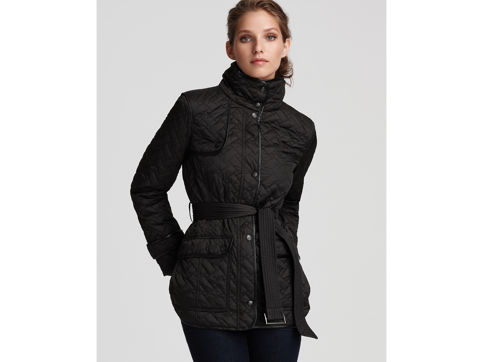 cole haan quilted coat