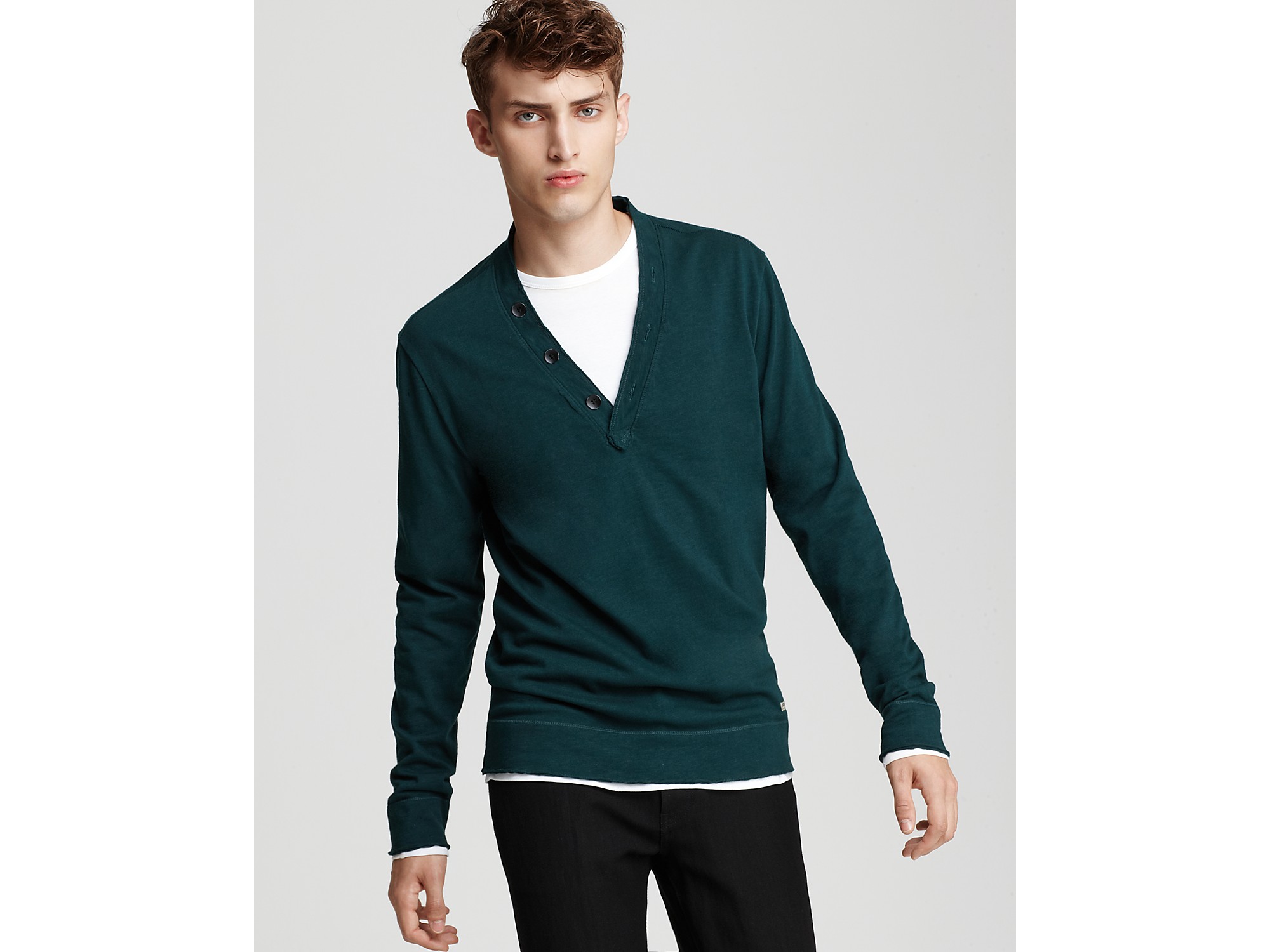 deep v neck sweater mens