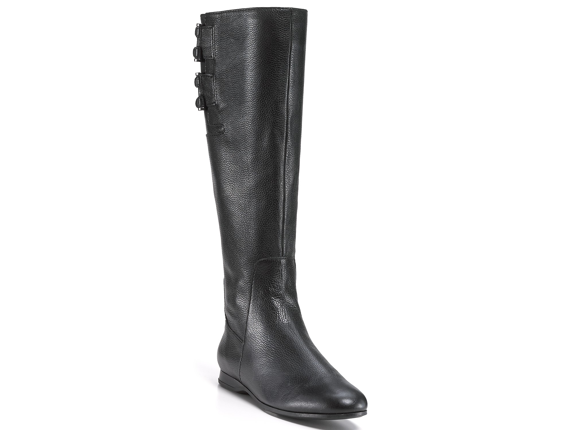 enzo angiolini black leather boots
