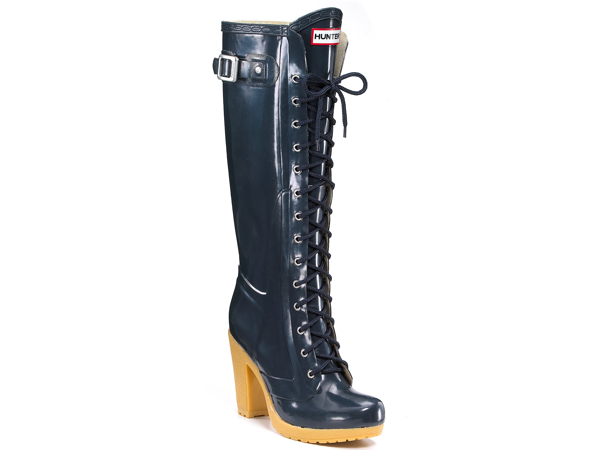 lace up hunter boots womens