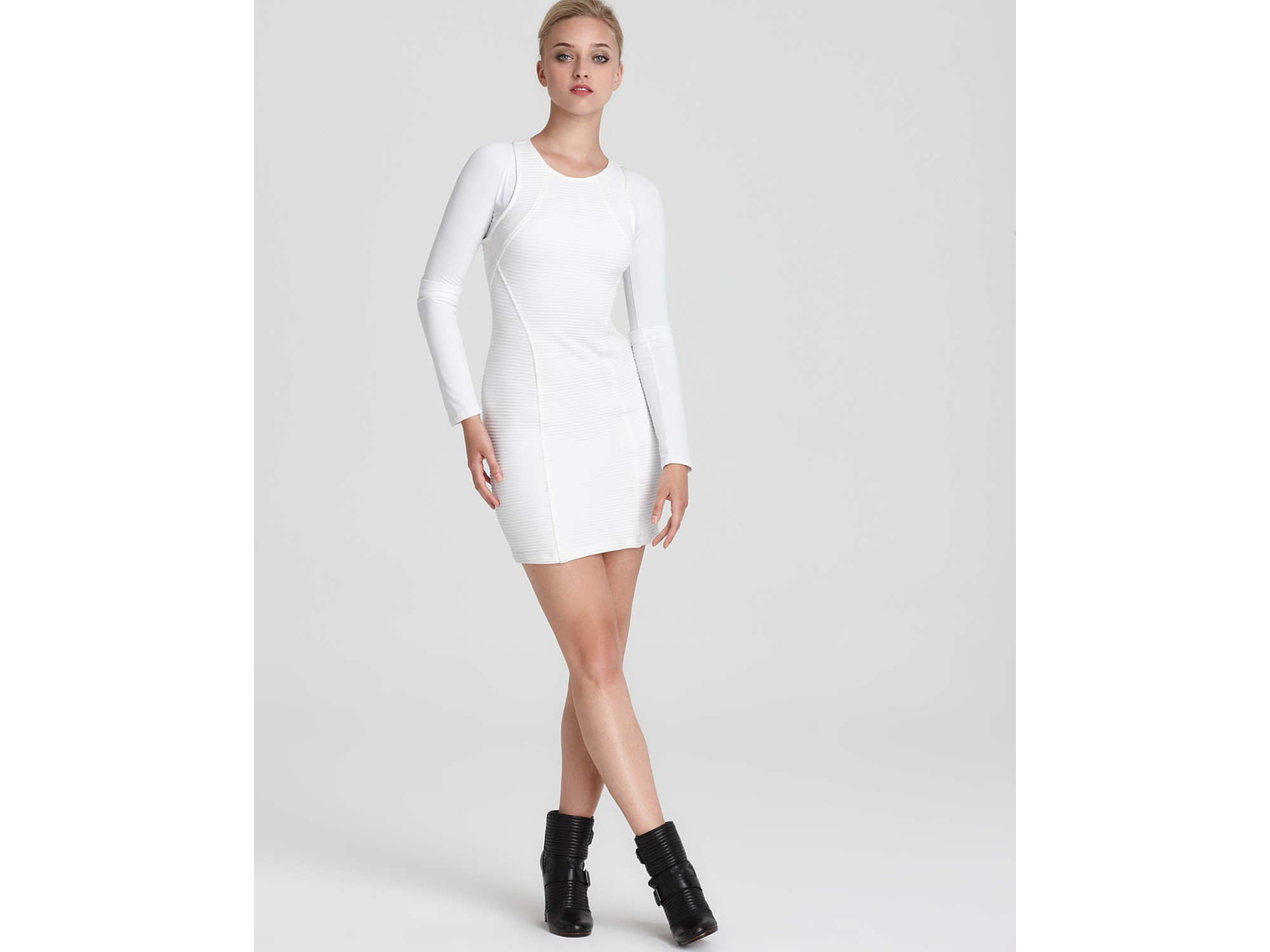 Lyst Kimberly Ovitz Paavo Long Sleeve Dress In White Gallery