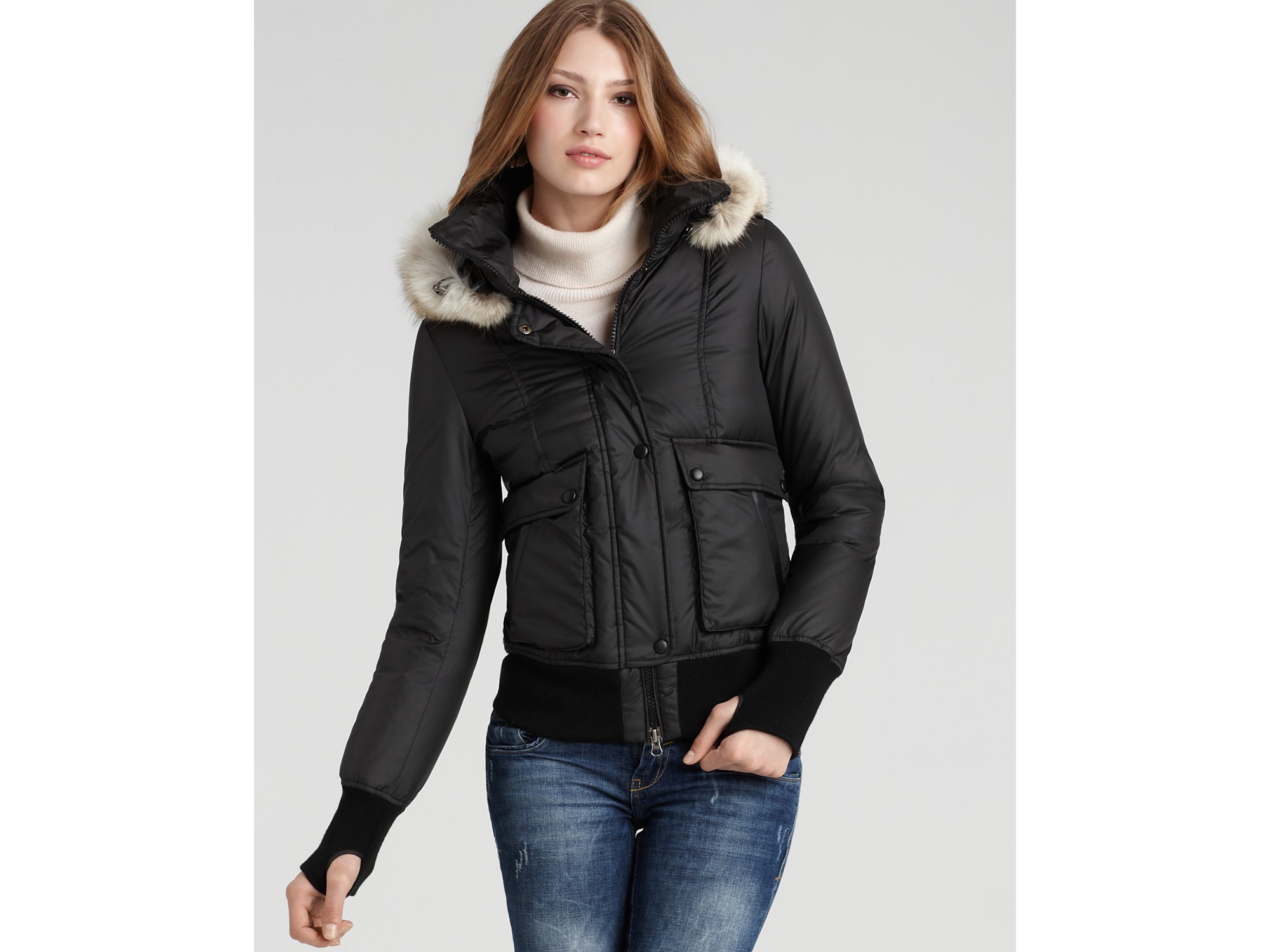 mackage bomber jacket womens