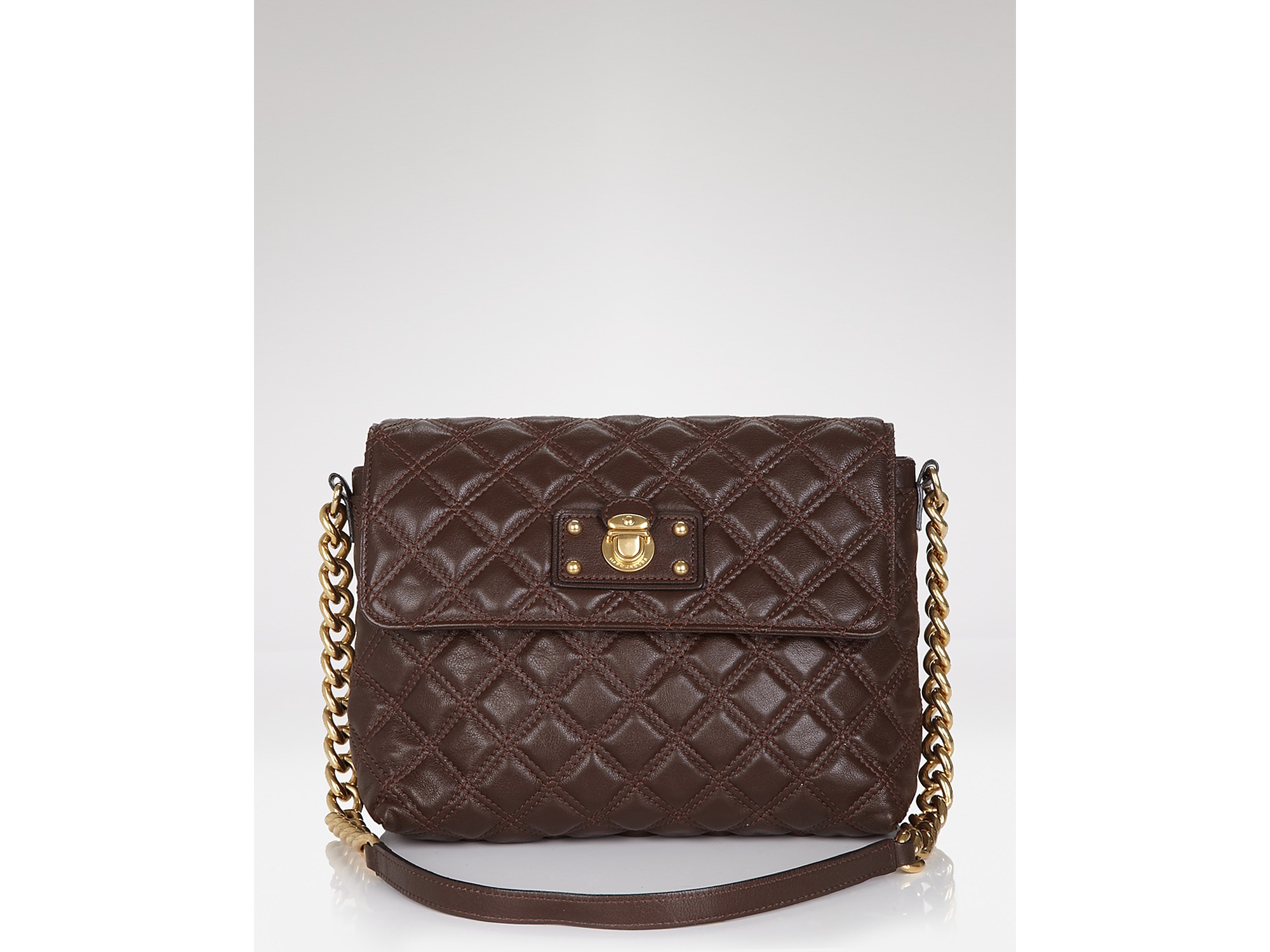 Marc By Marc Poppy Shoulder Bag lyst marc quilted large single shoulder bag in brown Marc By Marc Poppy Shoulder Bag lyst marc quilted large single shoulder bag in brown