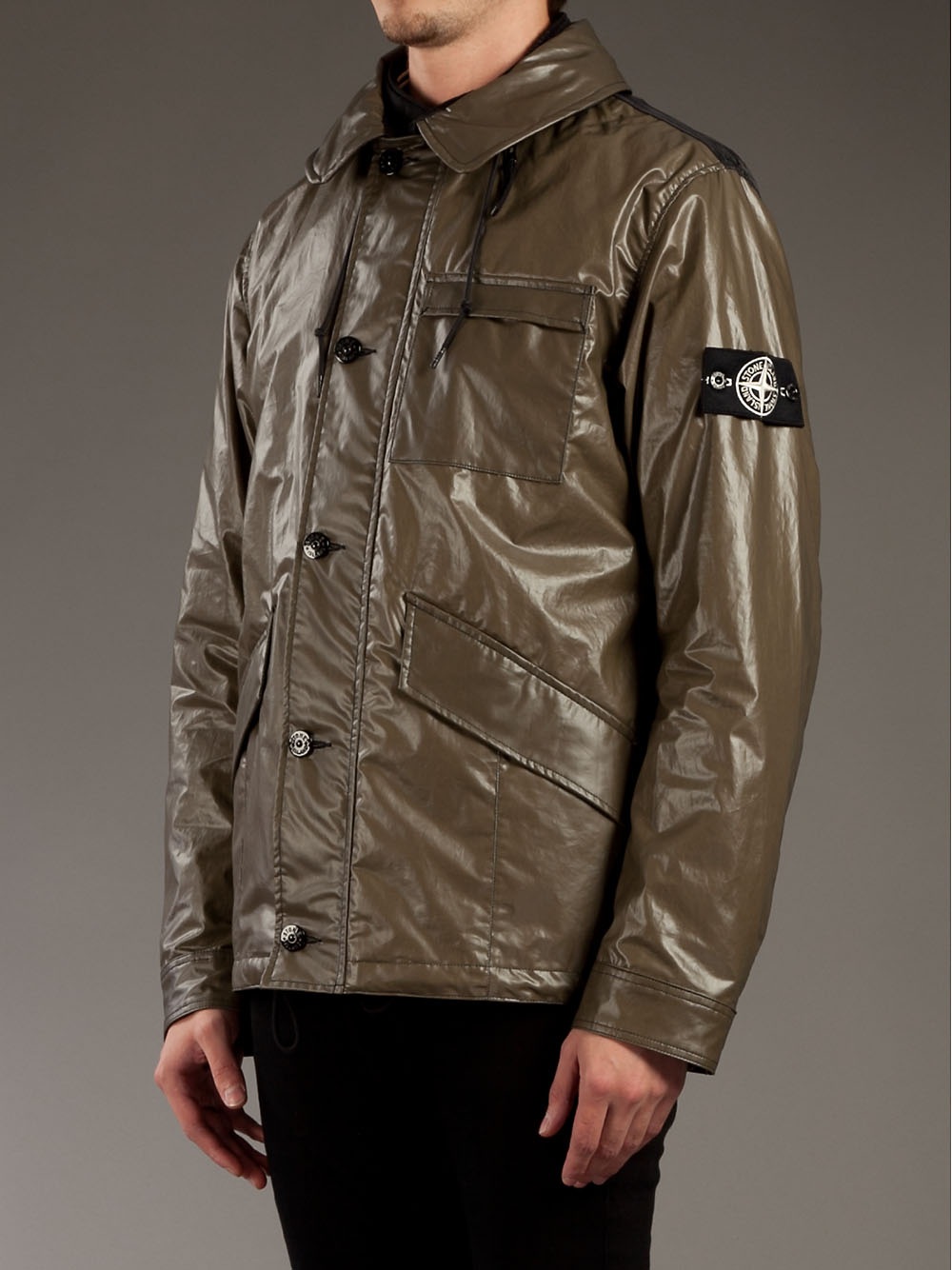 Stone Island Ice Jacket in Brown for Men - Lyst