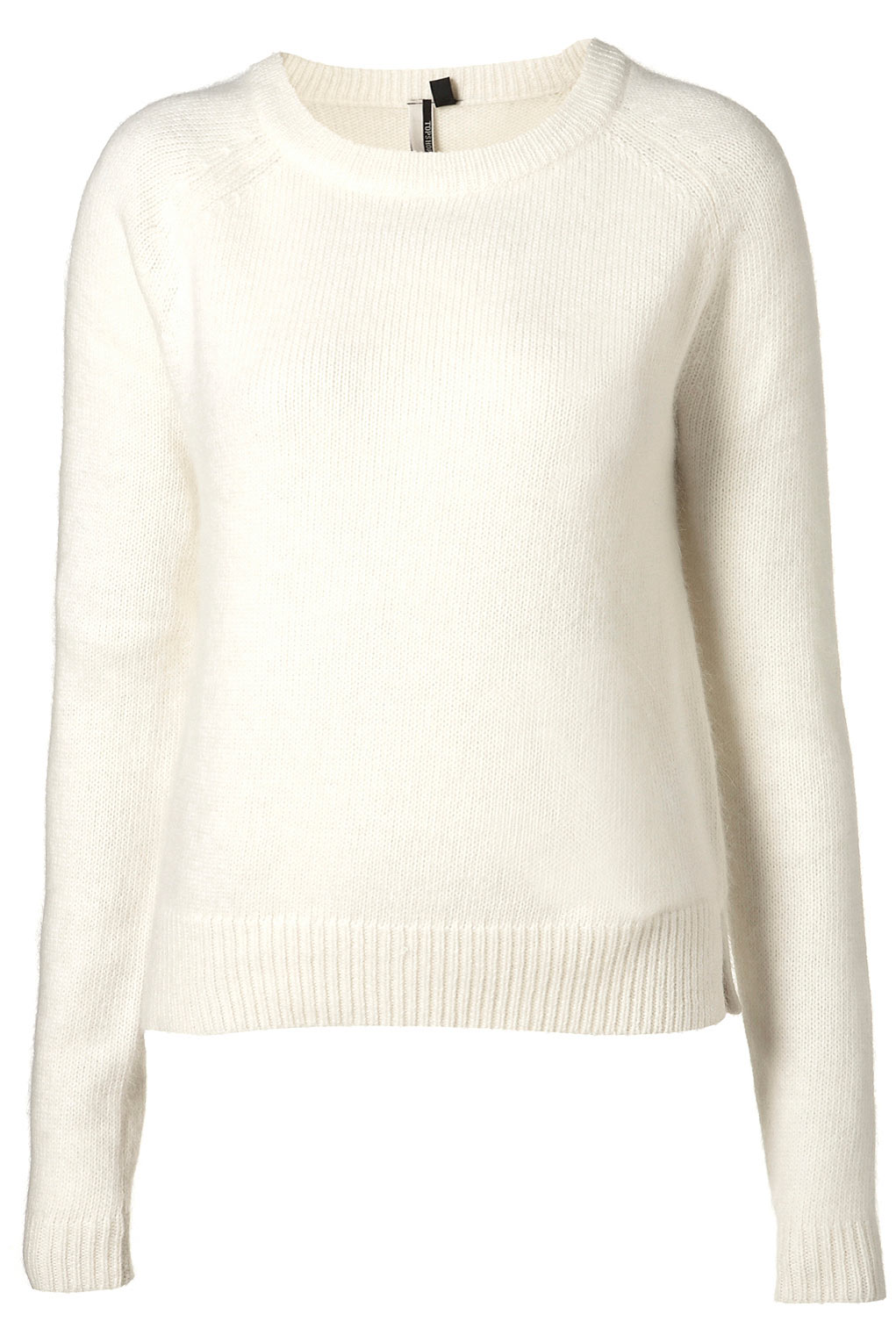Lyst - TOPSHOP Knitted Fluffy Jumper in White