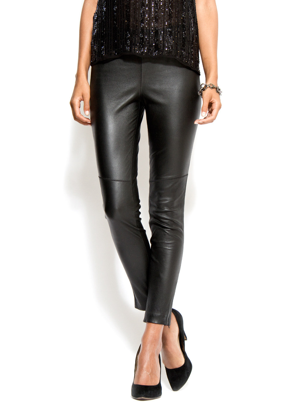 mango leather pants