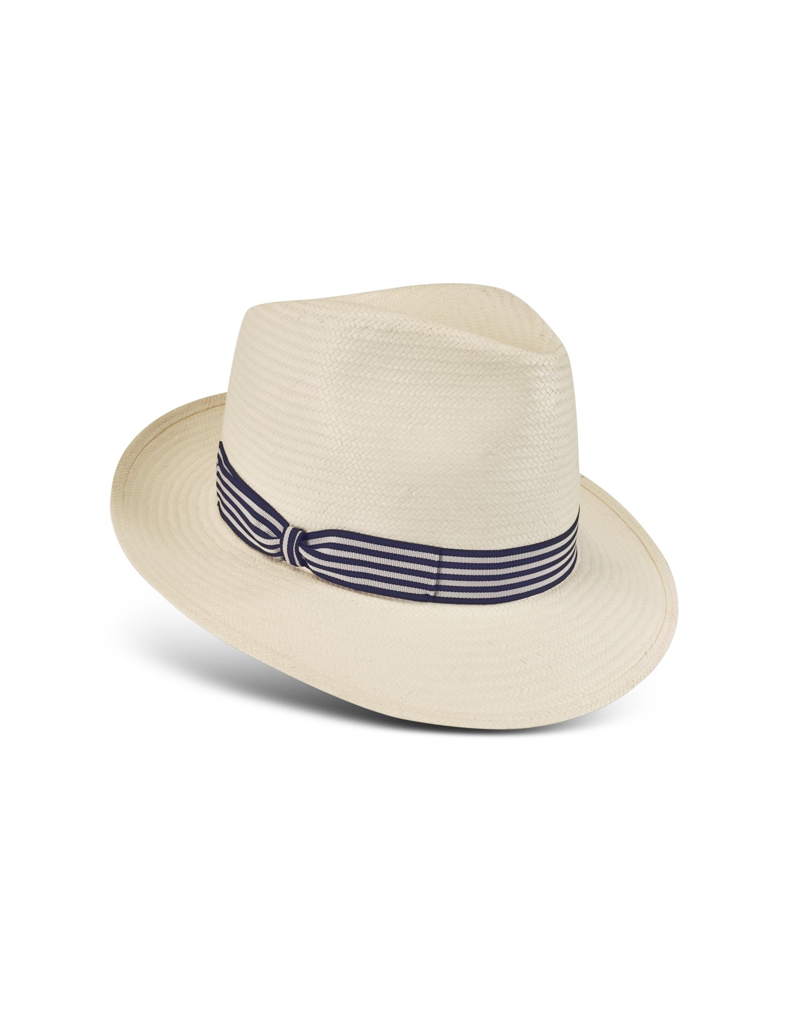 black and white striped hat