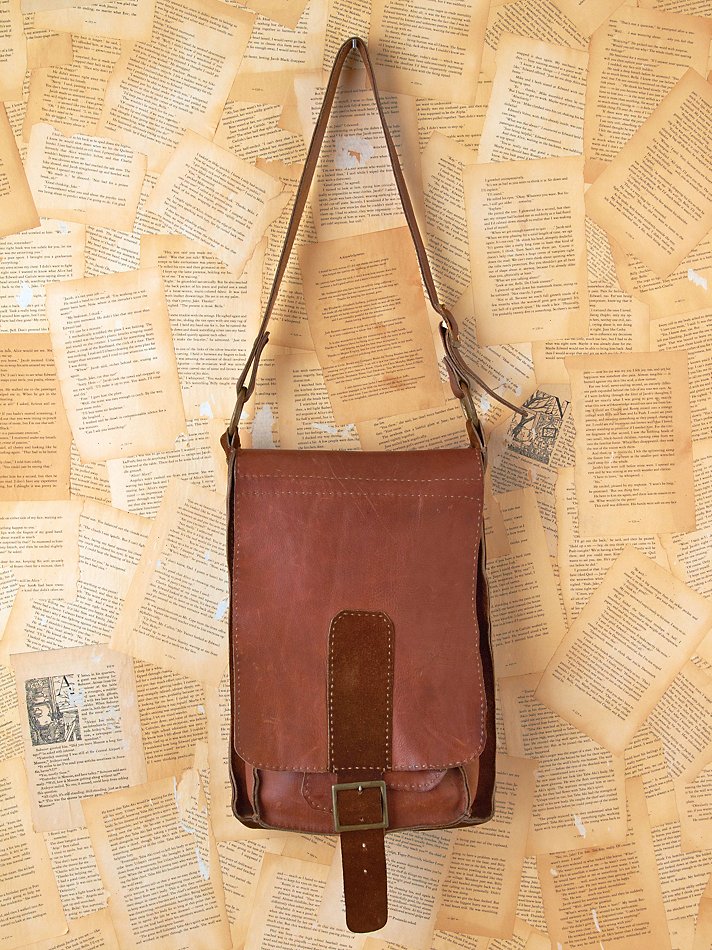 Free People Vintage Handmade Leather Bag in Brown Lyst
