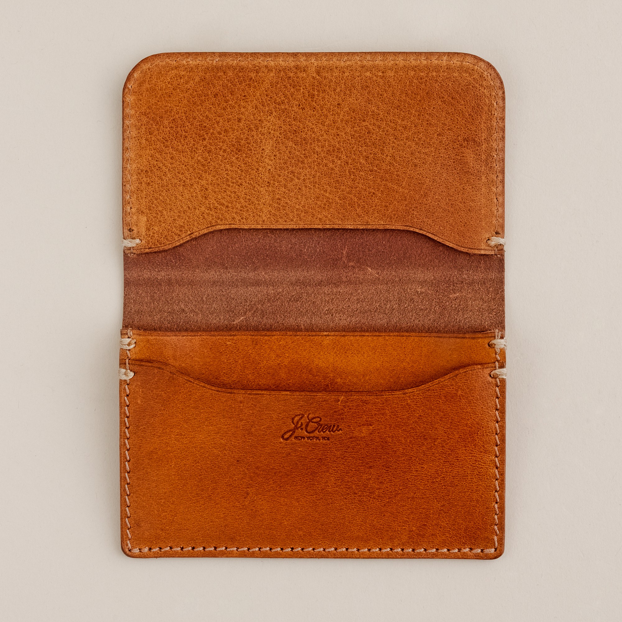 J.crew Cognac Accordion Wallet in Brown for Men Lyst