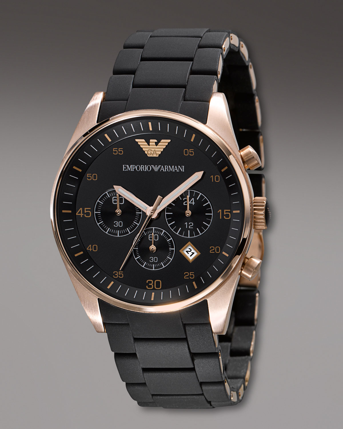 emporio armani chronograph bracelet watch