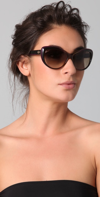 gucci round cat eye sunglasses